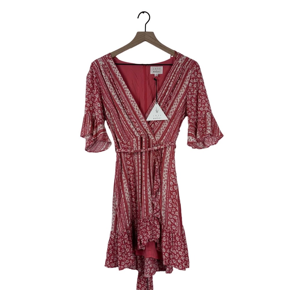 New botique Lost and wander steiped wrap dress M